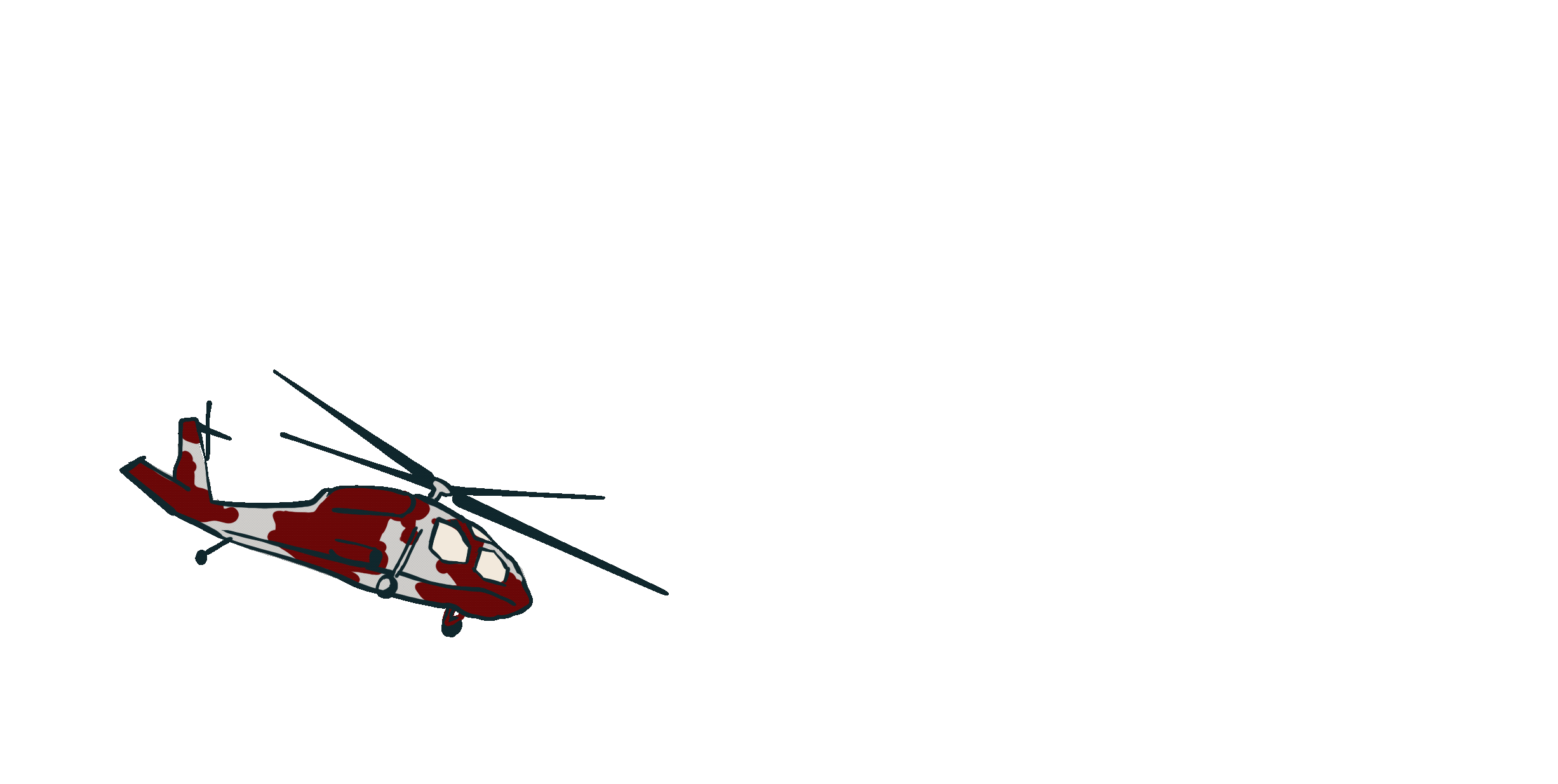 Apache helicopter back