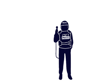 Standing reporter